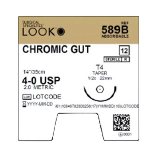 Surgical Specialties Surgical Specialties Chromic Gut Sutures 589B - 12.0 Each - MDL-SUS589B