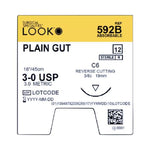 Surgical Specialties Reverse Cutting Plain Gut Sutures 592B - 1.0 box - MDL-SUS592B
