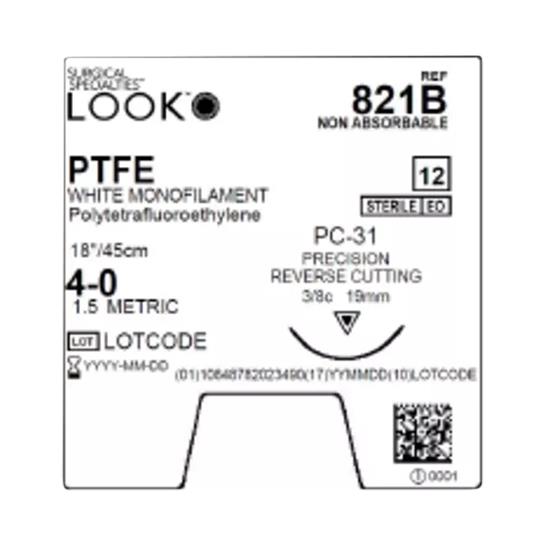 Surgical Specialties PTFE Sutures 821B 12.0 Each-MDL-SUS821B