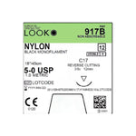 Surgical Specialties Black Nylon Mono Sutures 917B - 12.0 Each - MDL-SUS917B
