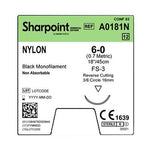 Surgical Specialties Surgical Specialties Nylon Black Monofilament Sutures A0181N - 12.0 Each