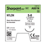 Surgical Specialties Black Monofilament Nylon Sutures A661N - 12.0 Each - MDL-SUSA661N