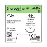 Surgical Specialties Black Monofilament Nylon Sutures A662N - 12.0 Each - MDL-SUSA662N