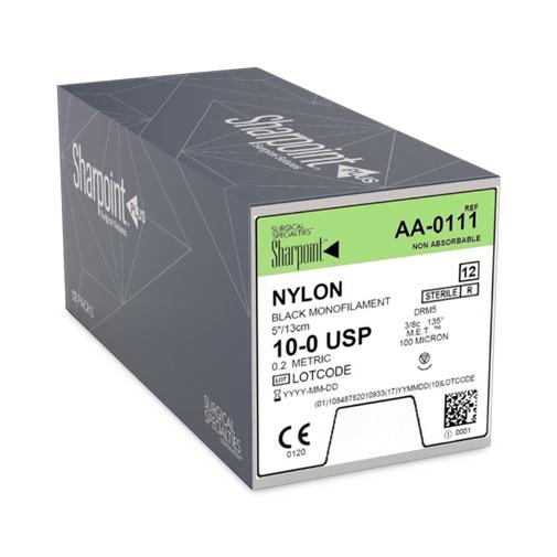 Surgical Specialties Sharpoint Microsutures Nylon Sutures AA-0111 12.0 Each-MDL-SUSAA0111