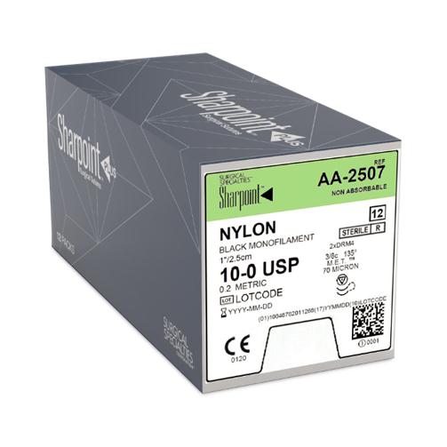 Surgical Specialties Sharpoint Microsutures Nylon Sutures AA-2507 12.0 Each-MDL-SUSAA2507
