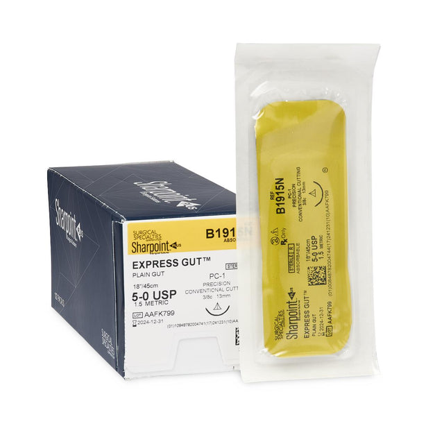 Surgical Specialties Express Gut Plain Gut Suture B1915N 12.0 Each-MDL-SUSB1915NBX