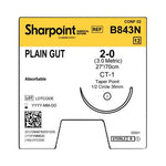Absorbable Undyed Reverse Cut Plain Gut Suture - B843N - 12 Each - MDL-SUSB843N