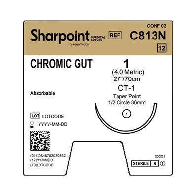 Surgical Specialties Surgical Specialties Chromic Gut Sutures C813N - 12.0 Each - MDL-SUSC813N