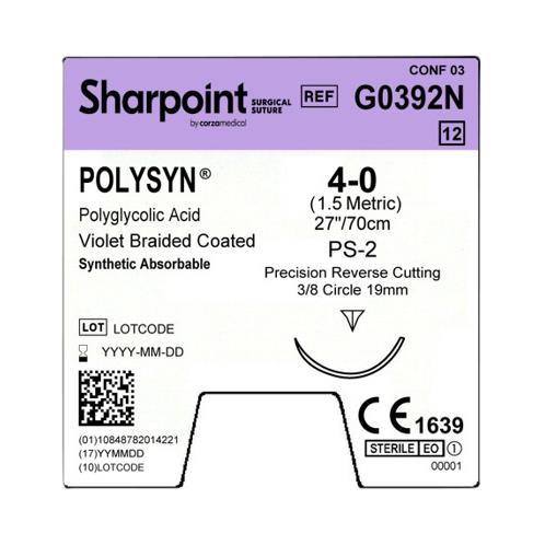 Surgical Specialties Violet Braided Absorbable Suture G0392N - 12.0 Each - MDL-SUSG0392N