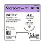 Surgical Specialties Violet Braided Absorbable Suture G316N - 12.0 Each - MDL-SUSG316N