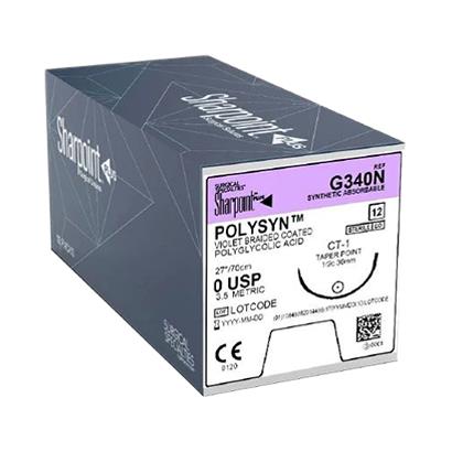 Surgical Specialties Violet Braided Absorbable Suture G340N - 12.0 Each - MDL-SUSG340N