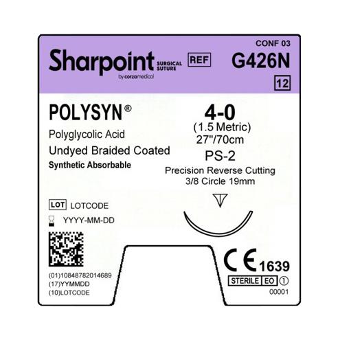 Surgical Specialties PolySyn Undyed Braided Sutures G426N - 12.0 Each - MDL-SUSG426N