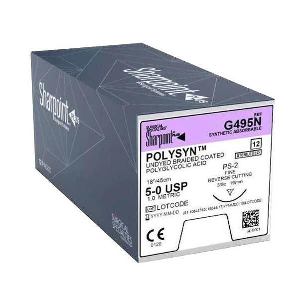 Surgical Specialties PolySyn Undyed Braided Sutures G495N - 12.0 Each - MDL-SUSG495N