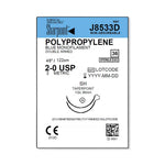 SURGICAL SPECIALTIES Blue Monofilament Polypropylene Sutures J8533D 36 Each-MDL-SUSJ8533D