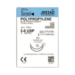 SURGICAL SPECIALTIES Blue Monofilament Polypropylene Sutures J8534D 36 Each-MDL-SUSJ8534D