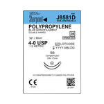 SURGICAL SPECIALTIES Monofilament Polypropylene Suture, 4-0, BB, 36", Blue, Double Armed - J8581D - 36 Each