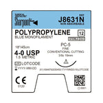 Surgical Specialties Polypropylene Monofilament Sutures J8631N - 12.0 Each - MDL-SUSJ8631N