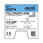 Surgical Specialties Polypropylene Monofilament Sutures J8635N - 12.0 Each - MDL-SUSJ8635N
