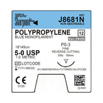 Surgical Specialties Nonabsorbable Blue Mono Poly Suture J8681N 12.0 Each-MDL-SUSJ8681N