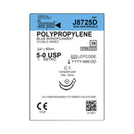 SURGICAL SPECIALTIES Monofilament Sharpoint Plus Polypropylene Suture, 5-0 Blue 1 x 24" C-1 Double Armed - J8725D - 36 Each
