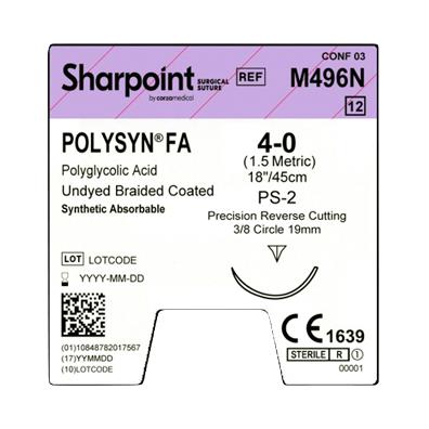 Surgical Specialties PolySyn Undyed Braided Sutures M496N - 12.0 Each - MDL-SUSM496N