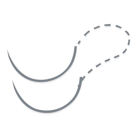SURGICAL SPECIALTIES PDO Violet Monofilament Sutures R320N 12 Each - MDL-SUSR320N