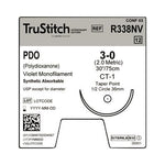 Surgical Specialties Monofilament Trustitch Pdo Veterinary Suture, 3-0 Violet 30", CT-1 Taper Point, 36.6 mm, 1/2" Circle - R338NV - 12 Each