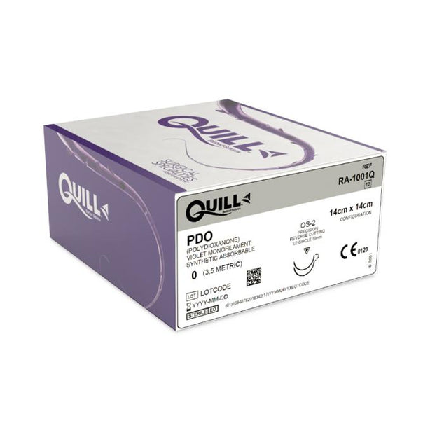 Surgical Specialties Quill PDO Barbed Sutures RA-1001Q 12.0 Each-MDL-SUSRA1001Q