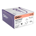Surgical Specialties Quill Barbed Monoderm Bidirectional Undyed Absorbable Suture with 26 mm 1/2 Circle Taper Point SH Needle, 16 x 16 cm Long, Size 2-0 - RS-1005Q - 12 Each