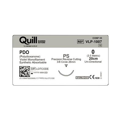 Surgical Specialties Quill PDO Violet PS Uni-Directional Abso VLP-1007 - 12.0 Each