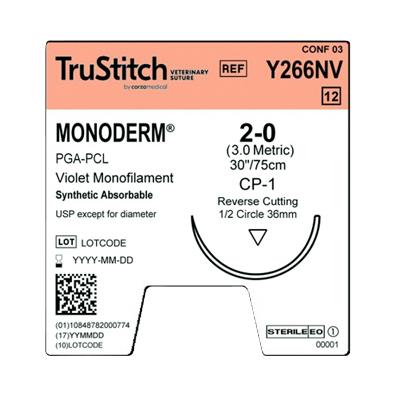 Surgical Specialties Monoderm Taper Point Suture Y266NV - 12.0 Each - MDL-SUSY266NV