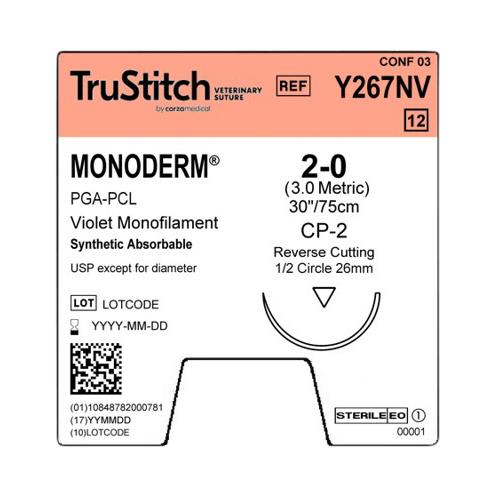 Surgical Specialties Monoderm Taper Point Suture Y267NV - 12.0 Each - MDL-SUSY267NV