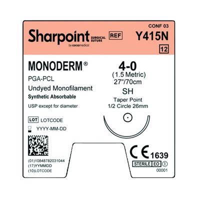 Surgical Specialties Monoderm Reverse Cutting Suture Y415N - 12.0 Each - MDL-SUSY415N