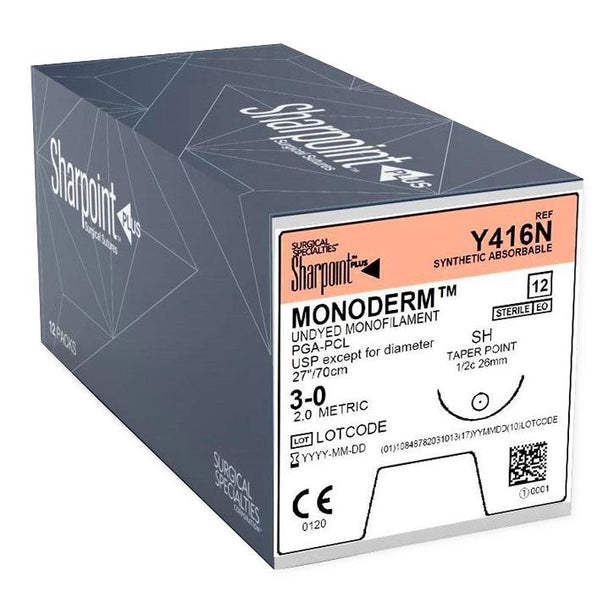 Surgical Specialties PolySyn Undyed Braided Sutures Y416N - 12.0 Each - MDL-SUSY416N