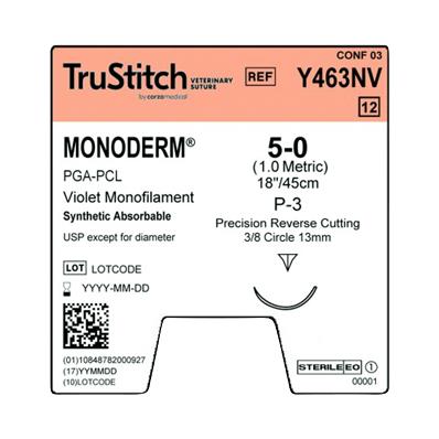 Surgical Specialties Monoderm Taper Point Suture Y463NV - 12.0 Each - MDL-SUSY463NV