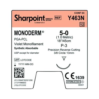 Surgical Specialties Sharpoint Monoderm Sutures Y463N - 12.0 Each