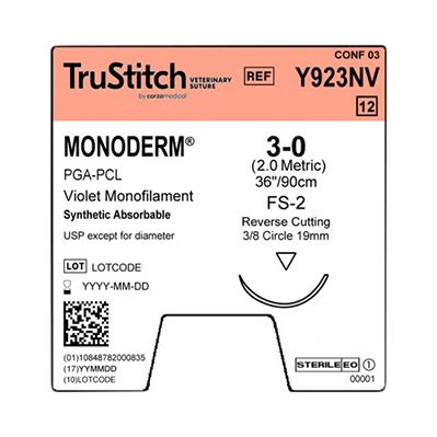 Surgical Specialties TruStitch Veterinary Mono Sutures - SUSY923NV