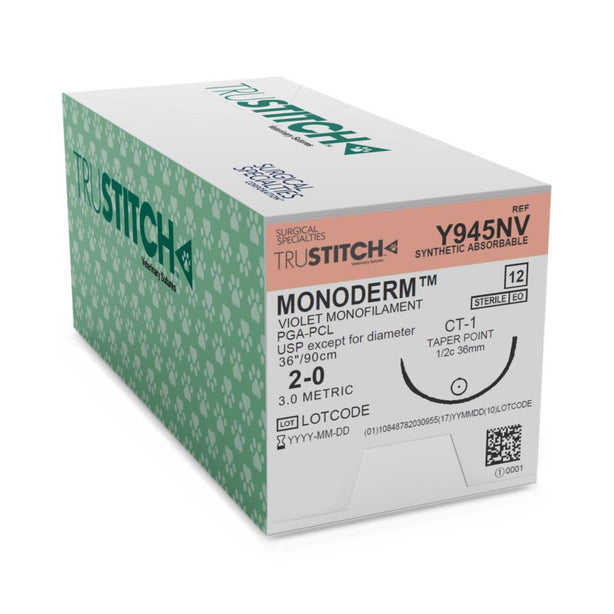 Surgical Specialties Monoderm Taper Point Suture Y945NV - 12.0 Each - MDL-SUSY945NV