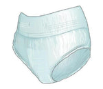 Cardinal with Sure Care Extra Protective Underwear, Moderate Absorbency, Size XL (48"- 66") - 1850R - 100 Each