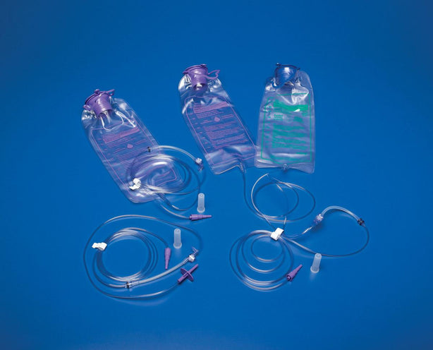 Cardinal Enteral Feeding Pump and Kangaroo ePump 1000 mL Feed Set with 1000 mL Flush Bag - 773662 - 1 Each
