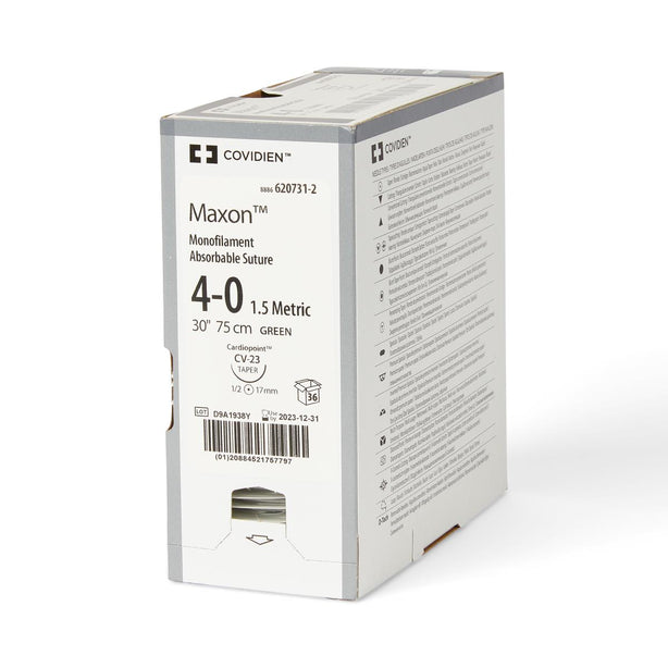 Medtronic Usa Maxon Green Synthetic Absorbable Sutures 8886620731-2 - 36.0 Each