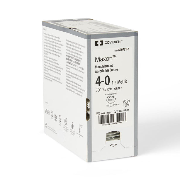 Medtronic Usa Maxon Green Synthetic Absorbable Sutures 8886620731-2 - 36.0 Each