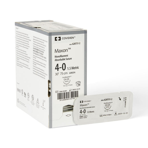 Medtronic Usa Maxon Green Synthetic Absorbable Sutures 8886620731-2 - 36.0 Each