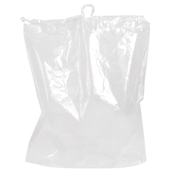 Unprinted Drawstring Patient Belongings Bag - PLD16CLR - 500 Each - MDL-SWUPLD16CLR