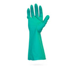 Green Flock-Lined Nitrile Gloves - GNGF-XL-15C - 144 Pair - MDL-SZAGNGFXL15C