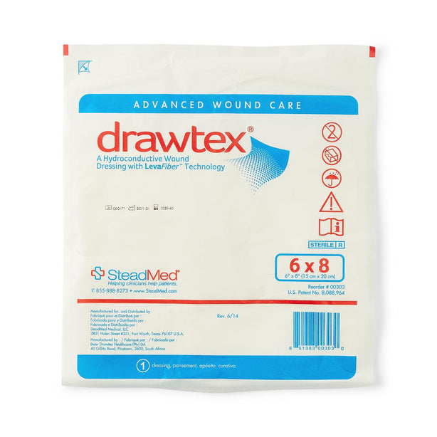 URGO MEDICAL NORTH AMERICA Drawtex Hydroconductive Nonadherent Wound Dressing 00303 1 Each - MDL-SZM00303H