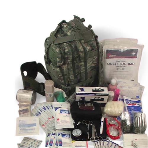 Everready First Aid GI Style First Aid Trauma Kits with Black Bag FA138BLACK - 1.0 Each