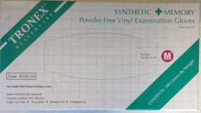 Tronex Company Tronex Vinyl Synthetic + Memory Powder-Free Exam Gloves 8530-35 1000.0 Each-MDL-T-X853035