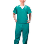 Tronex Choice Scrub Pants with Pockets, Elastic Waist, Fluid Resistant, Latex-Free, Green, 3X-Large, Elastic-Waist - TCM90145G - 50 Each