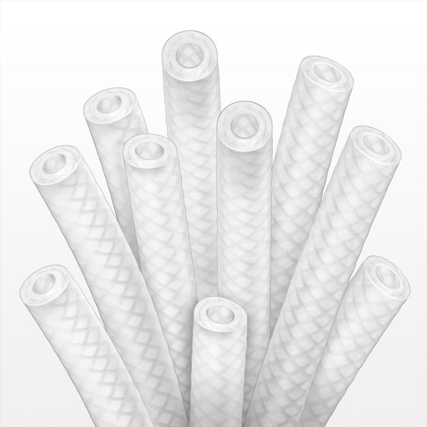 AdvantaSil™ APSH Braid-Reinforced Silicone Tubing - 70A Durometer; 1 inch ID x 1.405 inch OD (25.4 mm x 35.69 mm) x 50 ft coil (15.24 m) - T2151